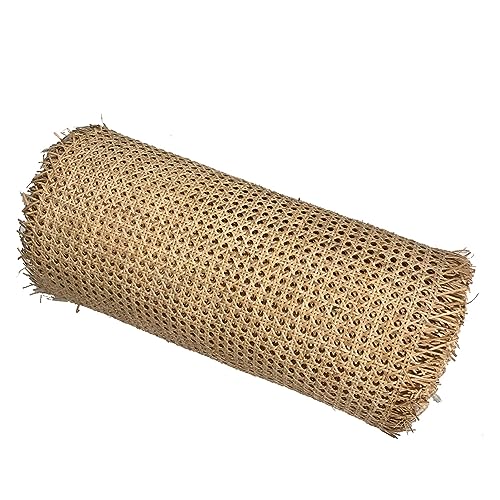 WuJin 40" breites Rattan-Gurtband for Caning-Projekte Natur Vorgewebtes 3 Fuß offenes Netz Feines Rohrgeflecht Weidenmaterial for Möbelreparaturbedarf Rattan(14x40in) von WuJin