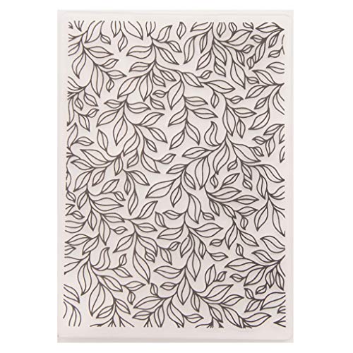 WuLi77 Plastic Baumblätter Embossing Folder Template Die Schablone Die Stanzen Zum Basteln Von Karten, Prägeschablone Für Scrapbooking, DIY Album, Papier, Karten, Kunst, Dekoration von WuLi77