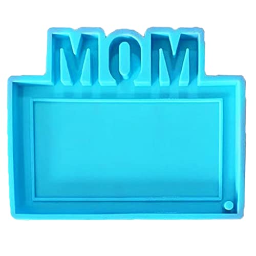 WuLi77 schmuckherstellung MOM DAD Photo Frame Silicone Epoxy Mold Keychain Pendant Crafting Mould for Father's Day Mother's Day von WuLi77