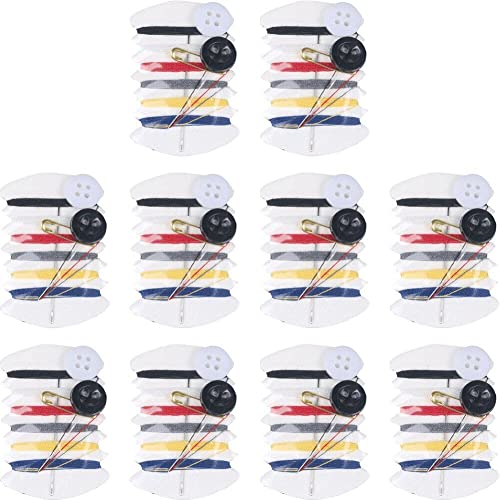 Wudaizhi 10pcs Set Mini Portable Nähen Kit Nadel Faden Knopf Pin Reise Haushaltswerkzeuge Hand Nähen Tasche für Reise Hotel Suppliesh von Wudaizhi