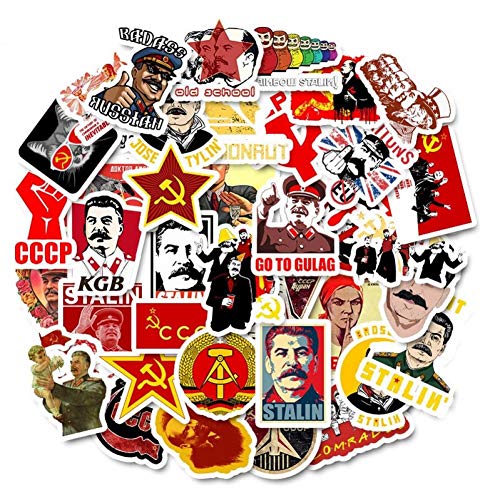 Wudaizhi 50 Teile/Paket Gemischt Sowjetunion Stalin USSR CCCP Het Aufkleber Skateboard Gepäck Laptop Gitarre Lustige Graffiti Retro Aufkleber von Wudaizhi