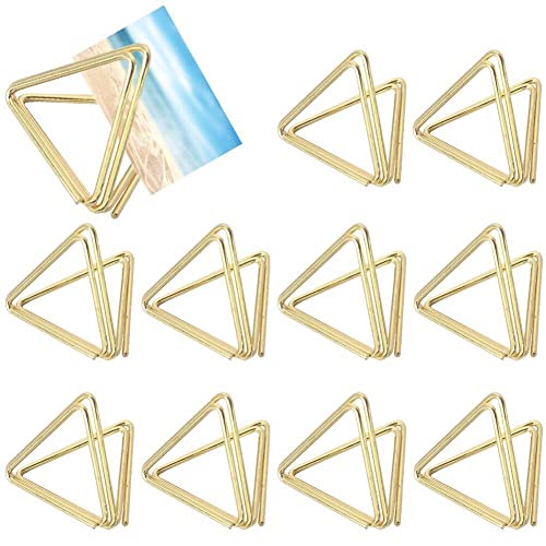 Wudaizhi 10 Pack -dreieck -Form -tischkarte Halter Hochzeitstisch Nummer Halter Fotohalter Bilder Stand Clips Für Place Cards Hochzeit Jubiläum Party Büro von Wudaizhi