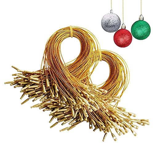 Wudaizhi 100pcs Weihnachtsschmuck Schnur Gold Silber Faden Twist Krawatten Mit Schnappverschluss Für Schmuckkabel DIY Craft String Faden Und Packschnur 20cm von Wudaizhi