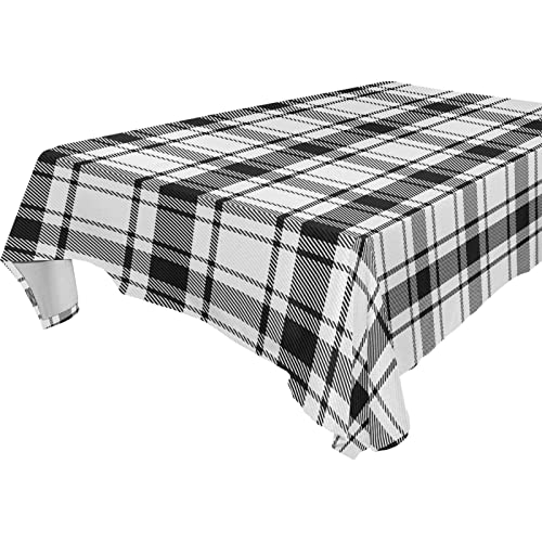 Schottisches Schottenkaro-Tischdecken für längliche Tische, waschbar, extra groß, für Küche, Esszimmer, Party, 152 x 308 cm von Wudan