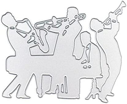 Wudida Metall Stanzformen Schablonen Musik Performance Vorlage Formen Prägewerkzeug für DIY Scrapbooking Papier Karten Handwerk - A von Wudida