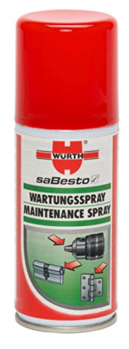 Wartungsspray - Konzentrat - 100ml - Zum Schmieren von Scharnieren, Werkzeug- und Maschinenaufnahmen - Verhindert vorzeitigen Verschleiß und Festfressen von Hammerbohrern in Maschinenaufnahmen. von Würth