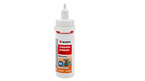 Würth Schraubensicherung Hochfest (4024835812481) 50g Schraubenkleber aus Epoxidharz, Paste, Metall, Grün von Würth