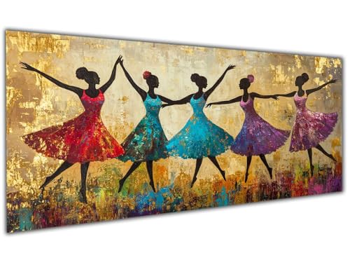 5D Diamond Painting Erwachsene Afrika, Diamond Painting Zubehör Woman Diamond Painting XXL, DIY Vollbohrer Diamant Painting Stickerei Set Kreuzstich, Diamond Painting für Zimmer Deko 30x60cm-LL74 von Wuleogxi