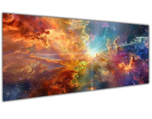 5D Diamond Painting Erwachsene Bunt, Diamond Painting Zubehör Cloud Diamond Painting XXL, DIY Vollbohrer Diamant Painting Stickerei Set Kreuzstich, Diamond Painting für Zimmer Deko 30x60cm-LL112 von Wuleogxi