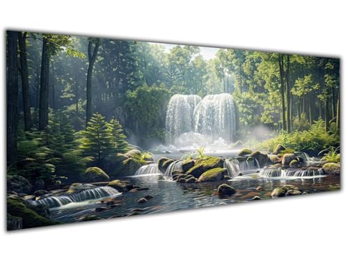 5D Diamond Painting Erwachsene Fallen, Diamond Painting Zubehör Forest Diamond Painting XXL, DIY Vollbohrer Diamant Painting Stickerei Set Kreuzstich, Diamond Painting für Zimmer Deko 30x60cm-LL935 von Wuleogxi