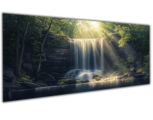 5D Diamond Painting Erwachsene Fallen, Diamond Painting Zubehör Landscape Diamond Painting XXL, DIY Vollbohrer Diamant Painting Stickerei Set Kreuzstich, Diamond Painting für Zimmer Deko 30x60cm-LL108 von Wuleogxi