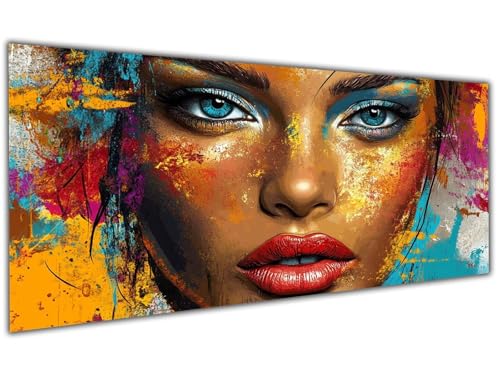 5D Diamond Painting Erwachsene Frau, Diamond Painting Zubehör Colorful Diamond Painting XXL, DIY Vollbohrer Diamant Painting Stickerei Set Kreuzstich, Diamond Painting für Zimmer Deko 30x60cm-LL138 von Wuleogxi