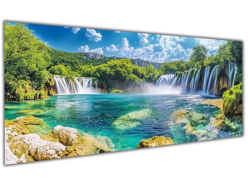 5D Diamond Painting Erwachsene Landschaft, Diamond Painting Zubehör Fall Diamond Painting XXL, DIY Vollbohrer Diamant Painting Stickerei Set Kreuzstich, Diamond Painting für Zimmer Deko 30x60cm-LL83 von Wuleogxi