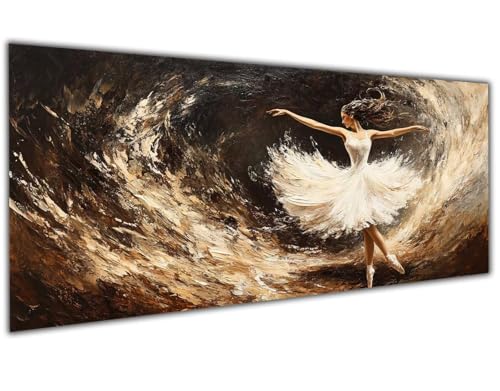 5D Diamond Painting Erwachsene Mädchen, Diamond Painting Zubehör Ballet Diamond Painting XXL, DIY Vollbohrer Diamant Painting Stickerei Set Kreuzstich, Diamond Painting für Zimmer Deko 30x60cm-LL61 von Wuleogxi