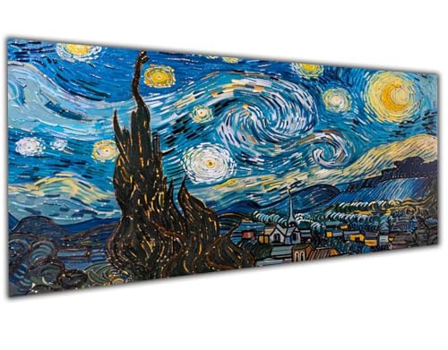 5D Diamond Painting Erwachsene Retro, Diamond Painting Zubehör Starry Sky Diamond Painting XXL, DIY Vollbohrer Diamant Painting Stickerei Set Kreuzstich, Diamond Painting für Zimmer Deko 30x60cm-LL916 von Wuleogxi