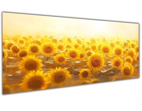 5D Diamond Painting Erwachsene Sonnenblume,Diamond Painting Zubehör Flowers Diamond Painting XXL,DIY Vollbohrer Diamant Painting Stickerei Set Kreuzstich,Diamond Painting für Zimmer Deko 30x60cm-LL56 von Wuleogxi