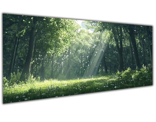 5D Diamond Painting Erwachsene Wald, Diamond Painting Zubehör Landscape Diamond Painting XXL, DIY Vollbohrer Diamant Painting Stickerei Set Kreuzstich, Diamond Painting für Zimmer Deko 30x60cm-LL96 von Wuleogxi