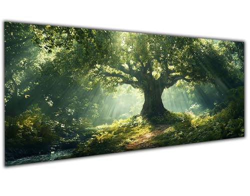 Diamond Painting Baum Diamond Painting Zubehör Landscape Diamond Painting Erwachsene Groß 50x100cm, DIY 5D Diamant Painting Bastelset Erwachsene für Deko Wohnzimmer, Geschenke für Frauen/Männer-LL71 von Wuleogxi