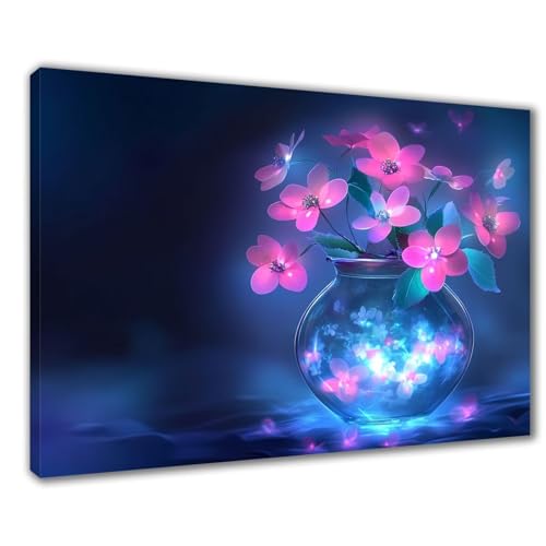 Diamond Painting Blume Diamond Painting Erwachsene Groß XXL Traum 50x70 cm Diamant Malerei Kinder Anfänger DIY 5D Mosaikherstellung Malen nach Zahlen Stickerei Deko, Geschenk zum Muttertag F1-521 von Wuleogxi