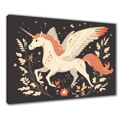 Diamond Painting Einhorn Diamond Painting Erwachsene Groß XXL Karikatur 60x90 cm Diamant Malerei Kinder Anfänger DIY 5D Malen nach Zahlen Stickerei Zuhause Deko, Geschenk zum Muttertag F1-220 von Wuleogxi