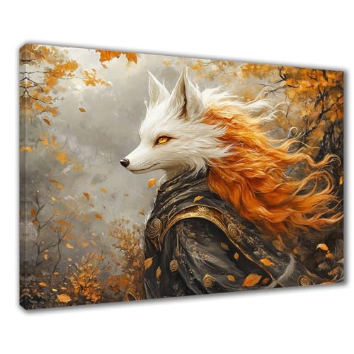 Diamond Painting Erwachsene Fuchs Diamond Painting XXL 80x100 cm Landschaft Diamant Malerei Kinder Anfänger DIY 5D Malen nach Zahlen Stickerei Bastelset Wohnzimmer Deko, Mädchen/Jungs Geschenk F1-514 von Wuleogxi