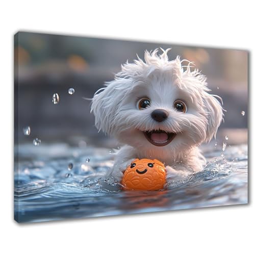 Diamond Painting Erwachsene Hund Diamond Painting XXL 30x50 cm Strand Diamant Malerei Kinder Anfänger DIY 5D Malen nach Zahlen Stickerei Bastelset Wohnzimmer Deko, Mädchen/Jungs Geschenk F1-502 von Wuleogxi