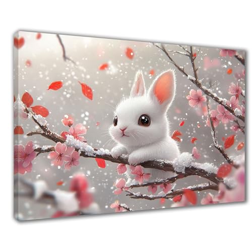 Diamond Painting Erwachsene Kaninchen Diamond Painting XXL 40x50 cm Baum Diamant Malerei Kinder Anfänger DIY 5D Malen nach Zahlen Stickerei Bastelset Wohnzimmer Deko, Mädchen/Jungs Geschenk F1-497 von Wuleogxi