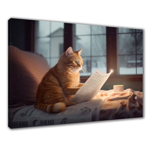 Diamond Painting Erwachsene Katze Diamond Painting XXL 50x70 cm Niedlich Diamant Malerei Kinder Anfänger DIY 5D Malen nach Zahlen Stickerei Bastelset Wohnzimmer Deko, Mädchen/Jungs Geschenk F1-480 von Wuleogxi