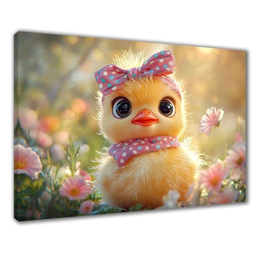 Diamond Painting Erwachsene Küken Diamond Painting XXL 60x90 cm Blume Diamant Malerei Kinder Anfänger DIY 5D Malen nach Zahlen Stickerei Bastelset Wohnzimmer Deko, Mädchen/Jungs Geschenk F1-518 von Wuleogxi