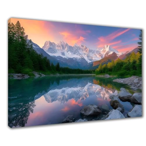 Diamond Painting Erwachsene Landschaft Diamond Painting XXL 30x40 cm See Diamant Malerei Kinder Anfänger DIY 5D Malen nach Zahlen Stickerei Bastelset Wohnzimmer Deko, Mädchen/Jungs Geschenk F1-18 von Wuleogxi