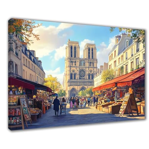 Diamond Painting Erwachsene Stadt Diamond Painting XXL 60x80 cm Straße Diamant Malerei Kinder Anfänger DIY 5D Malen nach Zahlen Stickerei Bastelset Wohnzimmer Deko, Mädchen/Jungs Geschenk F1-217 von Wuleogxi