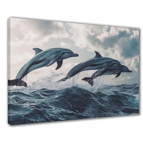 Diamond Painting Erwachsene Strand Diamond Painting XXL 30x40 cm Delphin Diamant Malerei Kinder Anfänger DIY 5D Malen nach Zahlen Stickerei Bastelset Wohnzimmer Deko, Mädchen/Jungs Geschenk F1-528 von Wuleogxi