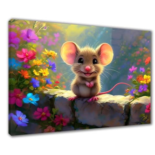 Diamond Painting Erwachsene Tier Diamond Painting XXL 40x50 cm Blume Diamant Malerei Kinder Anfänger DIY 5D Malen nach Zahlen Stickerei Bastelset Wohnzimmer Deko, Mädchen/Jungs Geschenk F1-35 von Wuleogxi