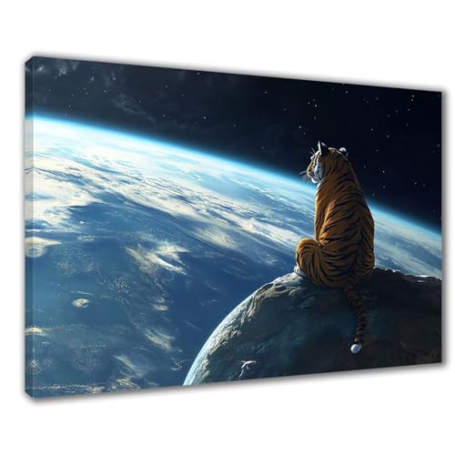 Diamond Painting Erwachsene Universum Diamond Painting XXL 40x50 cm Tiger Diamant Malerei Kinder Anfänger DIY 5D Malen nach Zahlen Stickerei Bastelset Wohnzimmer Deko, Mädchen/Jungs Geschenk F1-242 von Wuleogxi