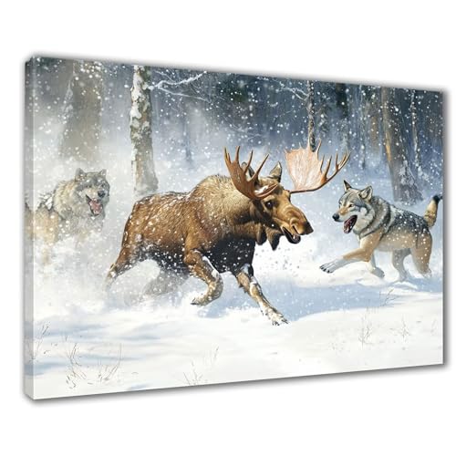 Diamond Painting Erwachsene Winter Diamond Painting XXL 30x40 cm Tier Diamant Malerei Kinder Anfänger DIY 5D Malen nach Zahlen Stickerei Bastelset Wohnzimmer Deko, Mädchen/Jungs Geschenk F1-213 von Wuleogxi