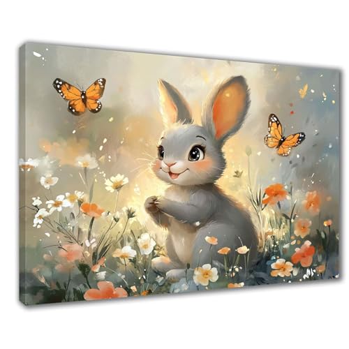 Diamond Painting Kaninchen Diamond Painting Erwachsene Groß XXL Schmetterling 30x50 cm Diamant Malerei Kinder Anfänger DIY 5D Malen nach Zahlen Stickerei Zuhause Deko, Geschenk zum Muttertag F1-492 von Wuleogxi