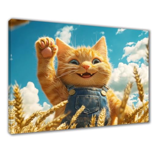 Diamond Painting Katze Diamond Painting Erwachsene Groß XXL Feld 90x120 cm Diamant Malerei Kinder Anfänger DIY 5D Mosaikherstellung Malen nach Zahlen Stickerei Deko, Geschenk zum Muttertag F1-479 von Wuleogxi