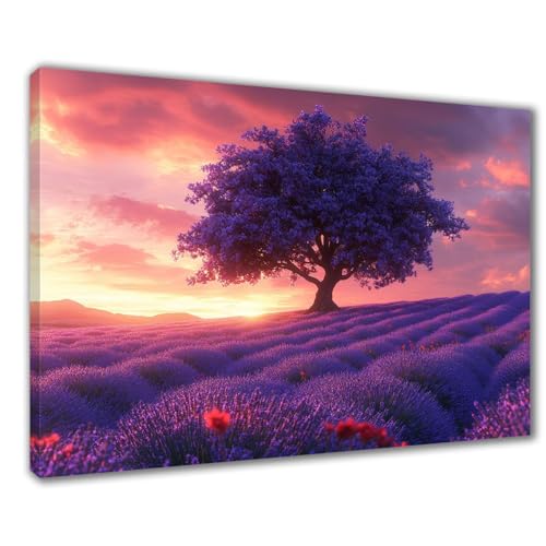 Diamond Painting Landschaft Diamond Painting Erwachsene Groß XXL Lila Baum 30x40 cm Diamant Malerei Kinder Anfänger DIY 5D Malen nach Zahlen Stickerei Zuhause Deko, Geschenk zum Muttertag F1-539 von Wuleogxi