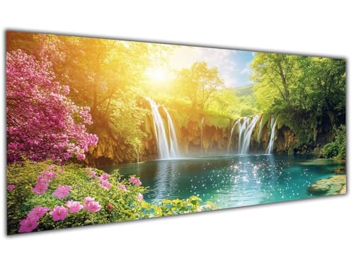 Diamond Painting Landschaft Diamond Painting Zubehör Fall Diamond Painting Erwachsene Groß 50x100cm, DIY 5D Diamant Painting Bastelset Erwachsene für Deko Wohnzimmer, Geschenke für Frauen/Männer-LL100 von Wuleogxi