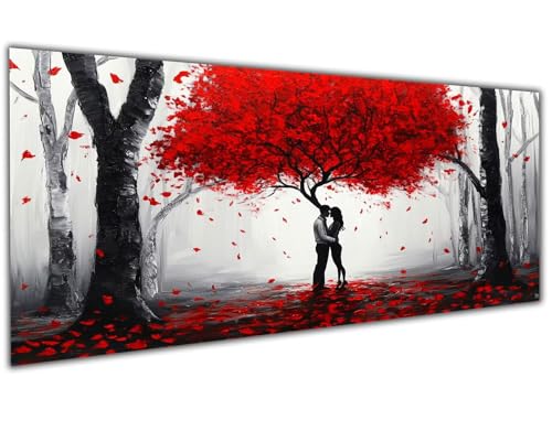 Diamond Painting Paar Diamond Painting Zubehör Mangrove Diamond Painting Erwachsene Groß 50x100cm, DIY 5D Diamant Painting Bastelset Erwachsene für Deko Wohnzimmer, Geschenke für Frauen/Männer-LL134 von Wuleogxi