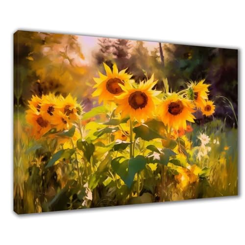 Diamond Painting Sonnenblume Diamond Painting Erwachsene Groß XXL Blume 90x120 cm Diamant Malerei Kinder Anfänger DIY 5D Malen nach Zahlen Stickerei Zuhause Deko, Geschenk zum Muttertag F1-530 von Wuleogxi