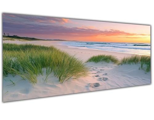 Diamond Painting Strand Diamond Painting Zubehör Landscape Diamond Painting Erwachsene Groß 50x100cm, DIY 5D Diamant Painting Bastelset Erwachsene für Deko Wohnzimmer, Geschenke für Frauen/Männer-LL95 von Wuleogxi