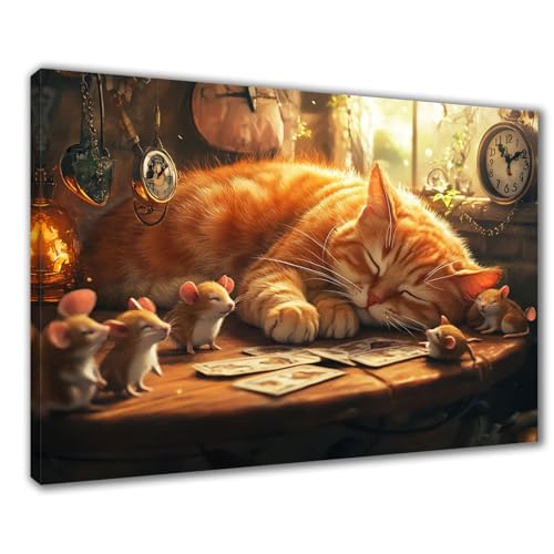 Diamond Painting Tier Diamond Painting Erwachsene Groß XXL Katze 60x90 cm Diamant Malerei Kinder Anfänger DIY 5D Mosaikherstellung Malen nach Zahlen Stickerei Deko, Geschenk zum Muttertag F1-199 von Wuleogxi