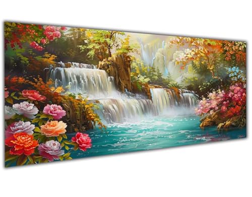 Diamond Painting XXL 70x140cm Fallen, DIY Diamond Painting Erwachsene Flower Diamond Painting Kinder, 5D Vollbohrer Diamant Painting Bilder Basteln Erwachsene für Zimmer Deko, Geschenke Frauen-LL934 von Wuleogxi