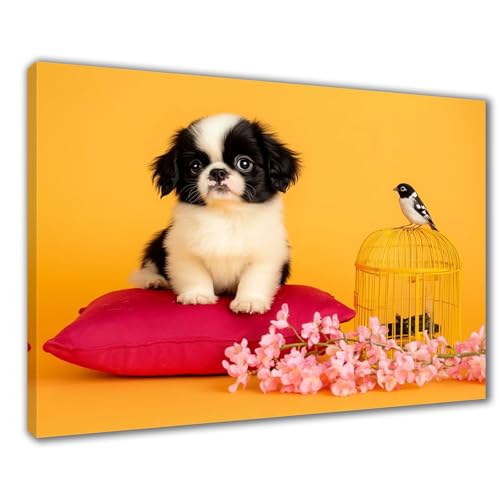 Hund Diamond Painting Erwachsene XXL 50x70 cm Diamond Painting Vogel, DIY 5D Kinder Diamant Bilder Eckige Steine Voll Zubehör Stickerei Kreuzstich Bastelset für Zimmer Deko, Geschenke Frauen F1-457 von Wuleogxi