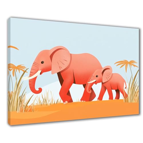 Karikatur Diamond Painting Erwachsene XXL 40x50 cm Diamond Painting Elefant, DIY 5D Kinder Diamant Bilder Eckige Steine Voll Zubehör Stickerei Kreuzstich Bastelset für Zimmer Deko Geschenke F1-336 von Wuleogxi