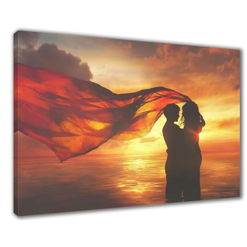 Strand Diamond Painting Erwachsene XXL 30x50 cm Diamond Painting Paar, DIY 5D Kinder Diamant Bilder Eckige Steine Voll Zubehör Stickerei Kreuzstich Bastelset für Zimmer Deko, Geschenke Frauen F1-236 von Wuleogxi