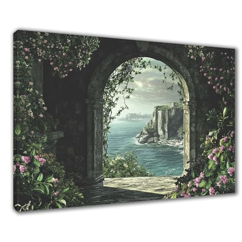 Strand Diamond Painting Erwachsene XXL 60x80 cm Diamond Painting Blumen, DIY 5D Kinder Diamant Bilder Eckige Steine Voll Zubehör Stickerei Kreuzstich Bastelset für Zimmer Deko, Geschenke Frauen F1-224 von Wuleogxi