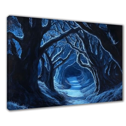 Wald Diamond Painting Erwachsene XXL 50x70 cm Diamond Painting Baum, DIY 5D Kinder Diamant Bilder Eckige Steine Voll Zubehör Stickerei Kreuzstich Bastelset für Zimmer Deko, Geschenke Frauen F1-508 von Wuleogxi