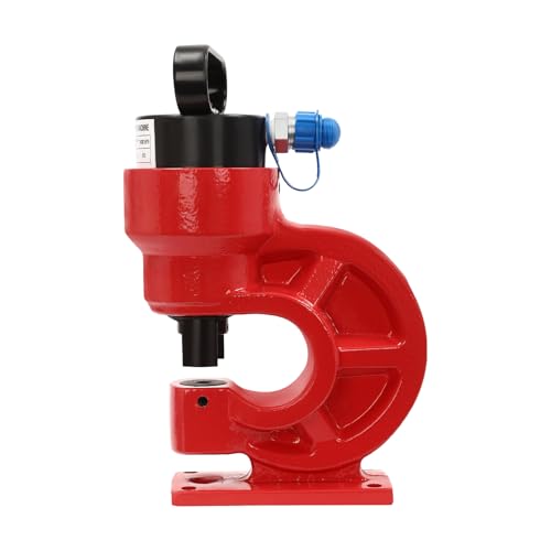 Ch-60 Hydraulischer Blechlocher 20,5mm 31t Hydraulische Lochstanze Blechlocher Puncher Lochstanzwerkzeug 3/8-3/4 Zoll,Energiewirtschaft, InnenräUme, Strom, Baustellen (Rot) von Wulimasun